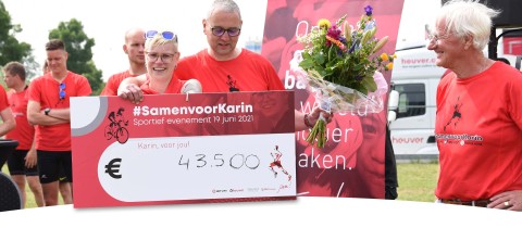 Heuver sammelt 43.500 € für die Aktion #SamenvoorKarin
